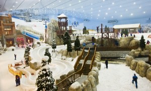 Parcul Ski Dubai este locul unde romanii pot schia